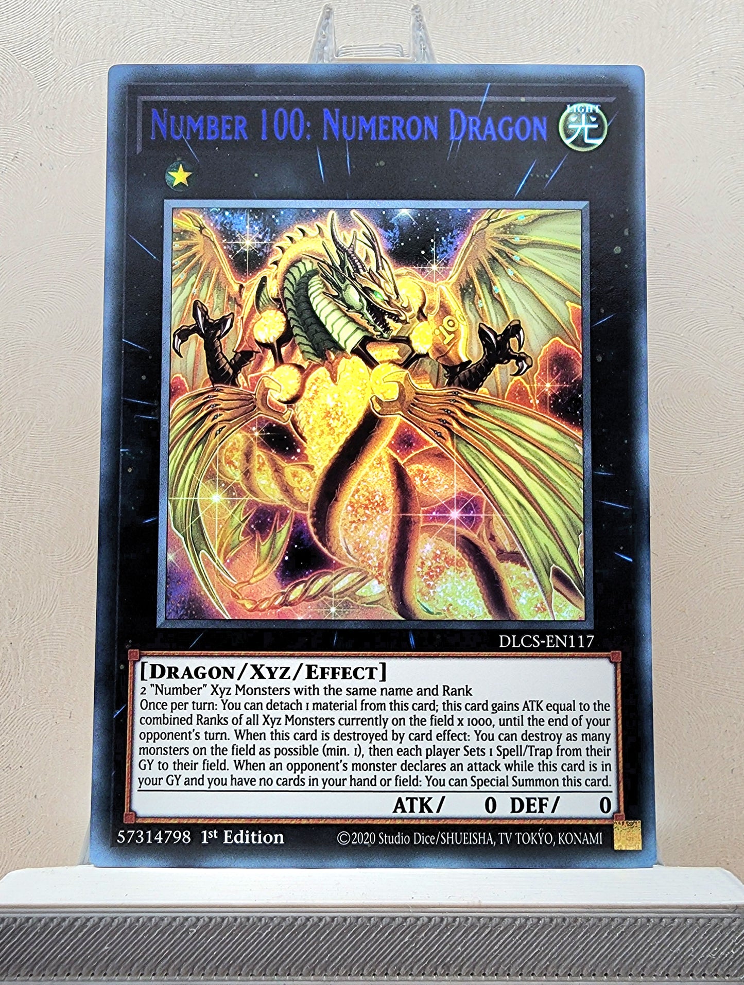 Yugioh! 1x Number 100: Numeron Dragon (DLCS - Ultra Rare) 1st Edition