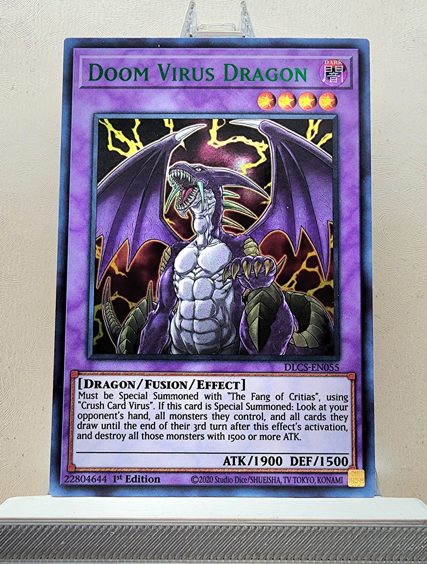 Yugioh! 1x Doom Virus Dragon (DLCS - Ultra Rare) 1st Edition