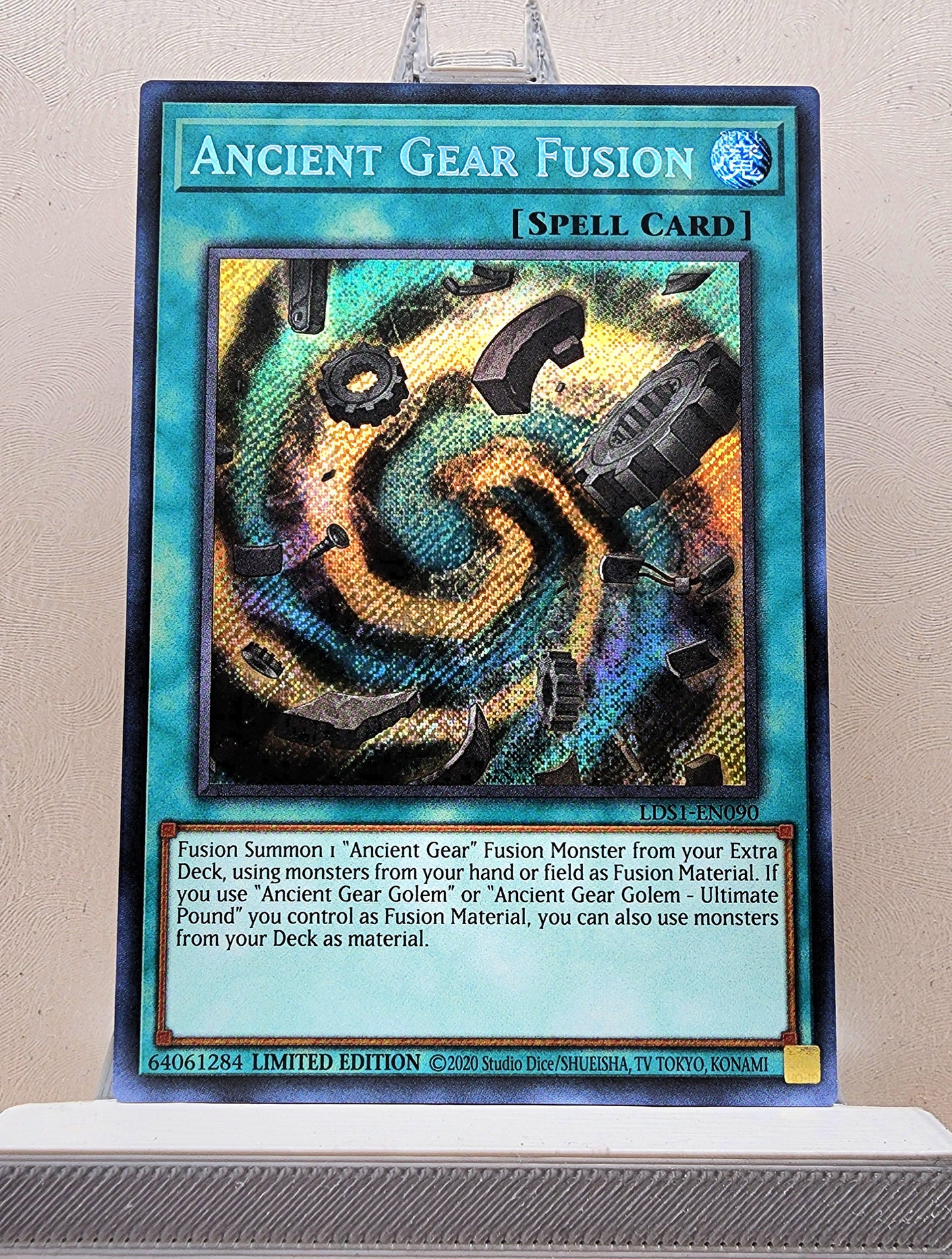 Yugioh! 1x Ancient Gear Fusion (LDS1 - Secret Rare) Limited Edition