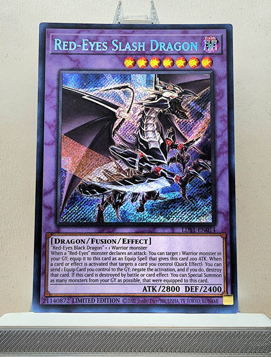 Yugioh! 1x Red-Eyes Slash Dragon (LDS1 - Secret Rare) Limited Edition