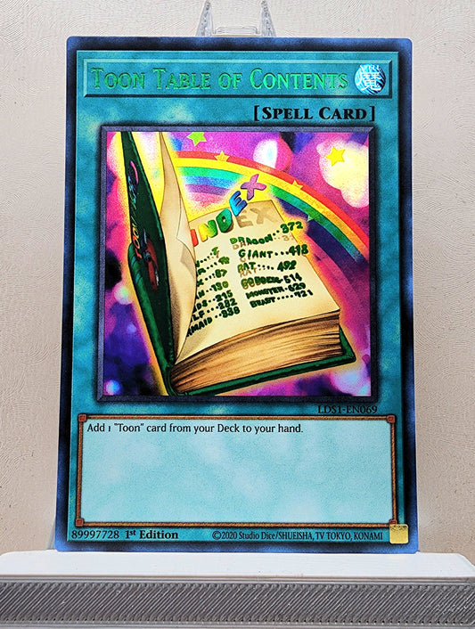 Yugioh! 1x Toon Table of Contents (LDS1 - Ultra Rare) 1st Edition