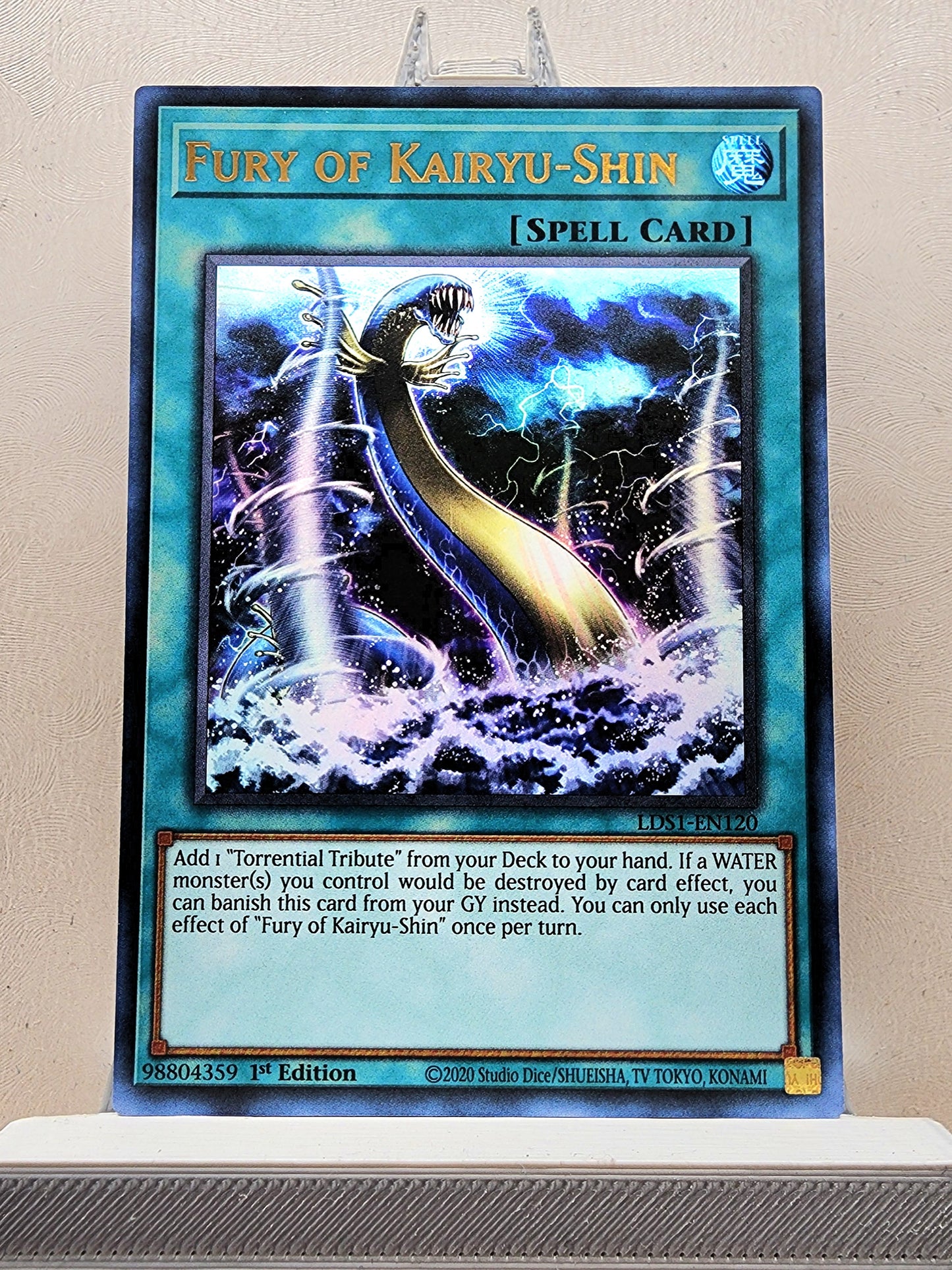 Yugioh! 1x Fury of Kairyu-Shin (LDS1 - Ultra Rare) 1st Edition