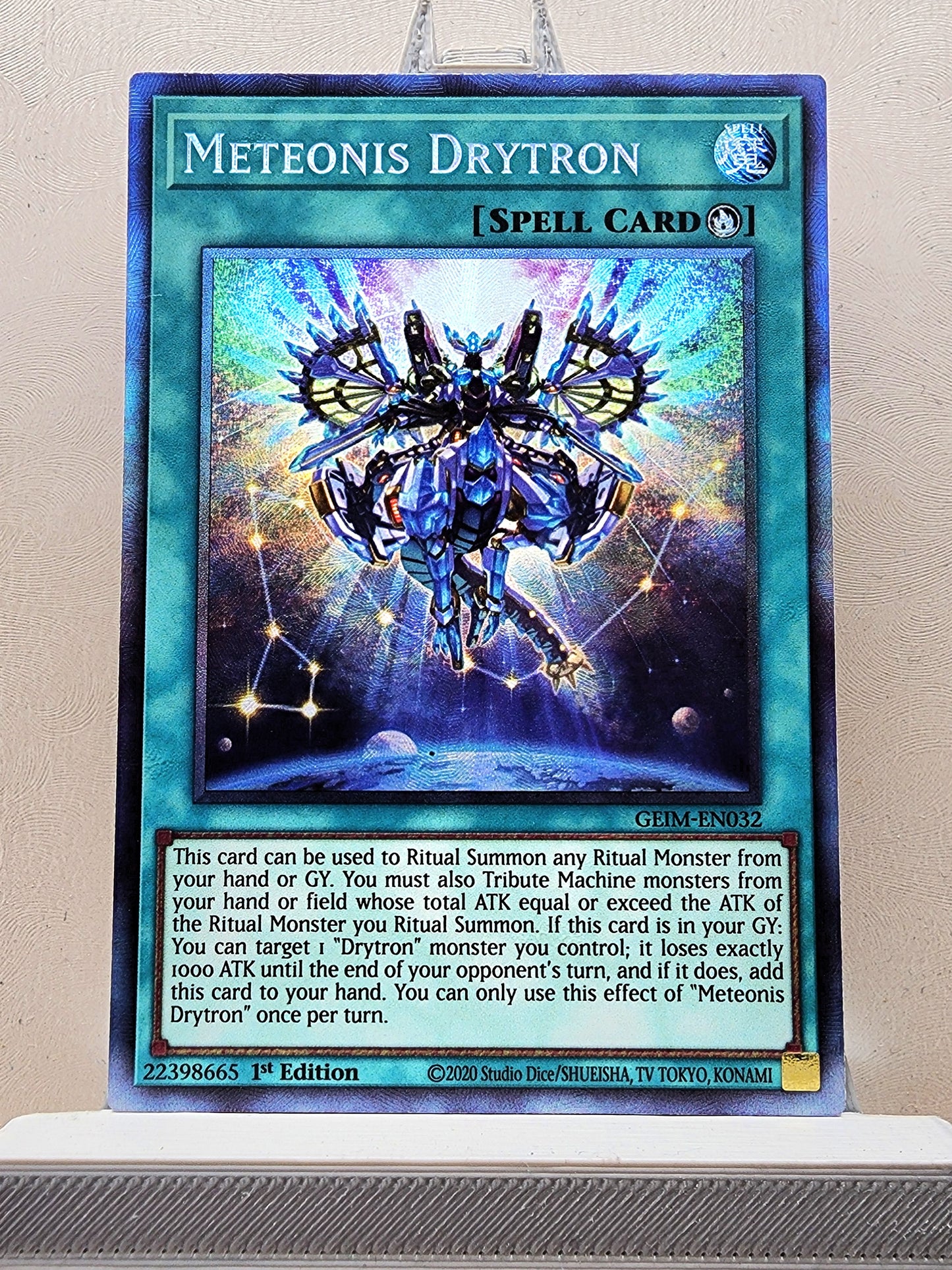 Yugioh! 1x Meteonis Drytron (GEIM - Collectors Rare) 1st Edition