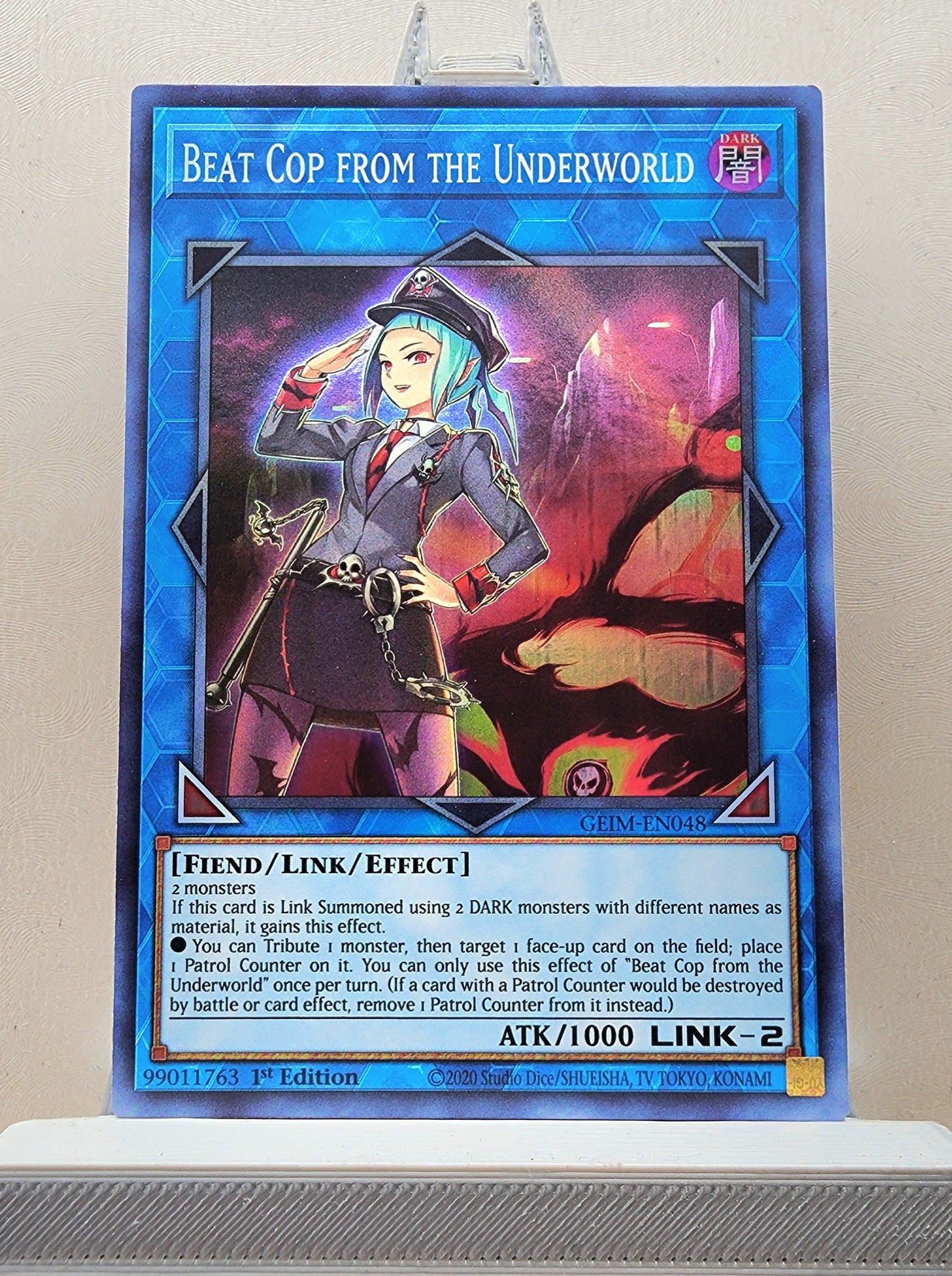 Yugioh! 1x Beat Cop from the Underworld (GEIM - Super Rare) 1st Edition