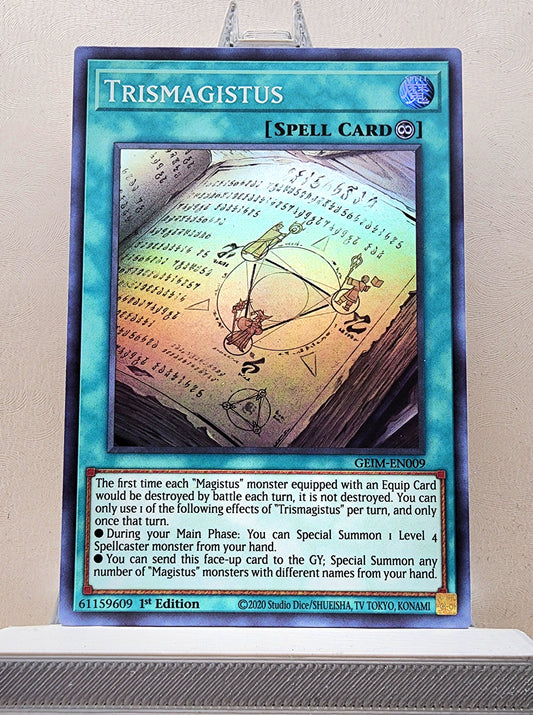 Yugioh! 1x Trismagistus (GEIM - Super Rare) 1st Edition