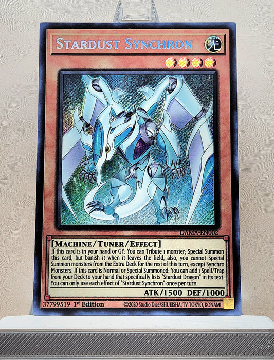 Yugioh! 1x Stardust Synchron (DAMA - Secret Rare) 1st Edition