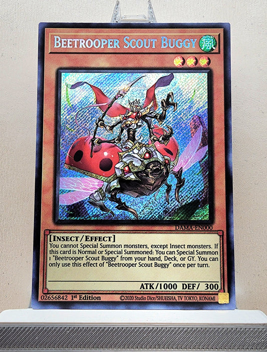 Yugioh! 1x Beetrooper Scout Buggy (DAMA - Secret Rare) 1st Edition