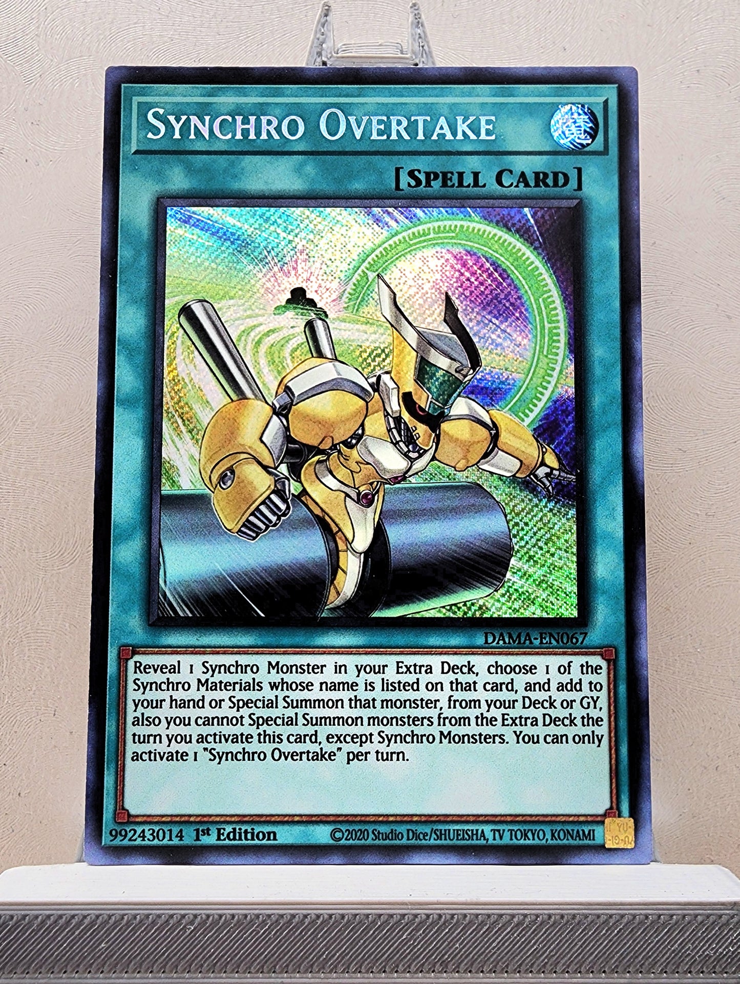 Yugioh! 1x Synchro Overtake (DAMA - Secret Rare) 1st Edition