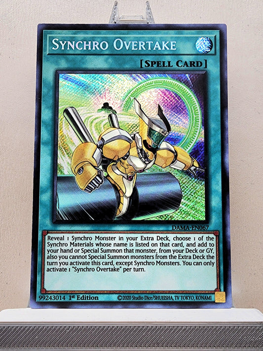 Yugioh! 1x Synchro Overtake (DAMA - Secret Rare) 1st Edition