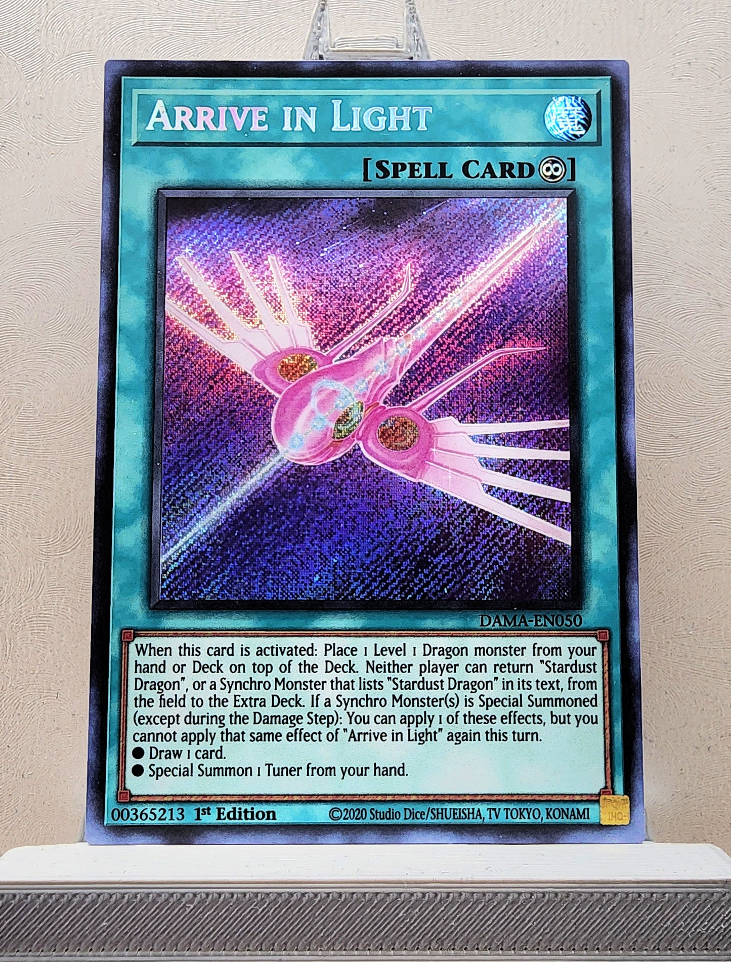 Yugioh! 1x Arrive in Light (DAMA - Secret Rare) 1st Edition