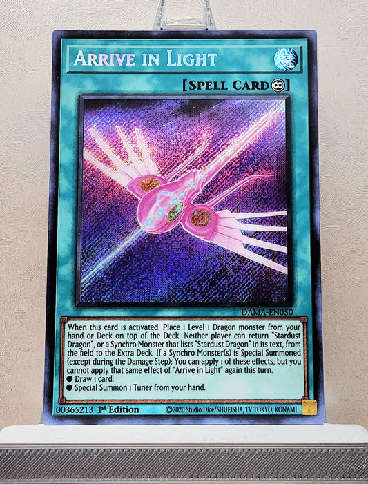 Yugioh! 1x Arrive in Light (DAMA - Secret Rare) 1st Edition