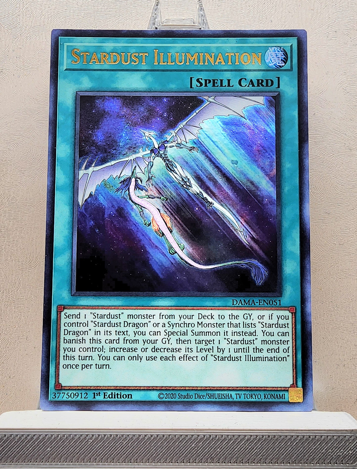 Yugioh! 1x Stardust Illumination (DAMA - Ultra Rare) 1st Edition