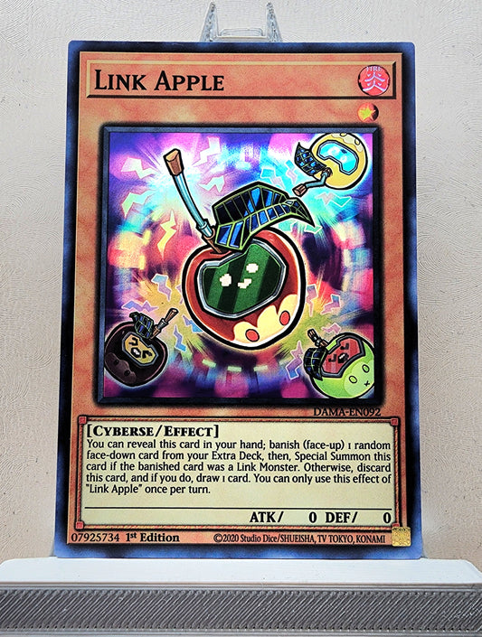 Yugioh! 1x Link Apple (DAMA - Super Rare) 1st Edition