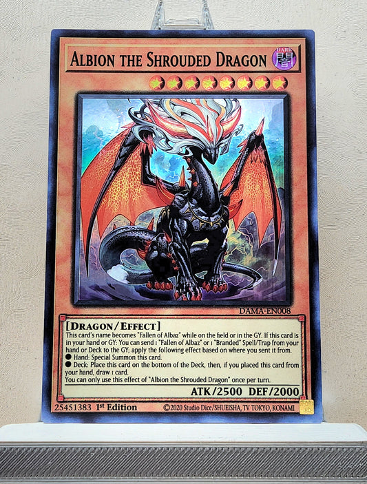 Yugioh! 1x Albion the Shrouded Dragon (DAMA - Super Rare) 1st Edition