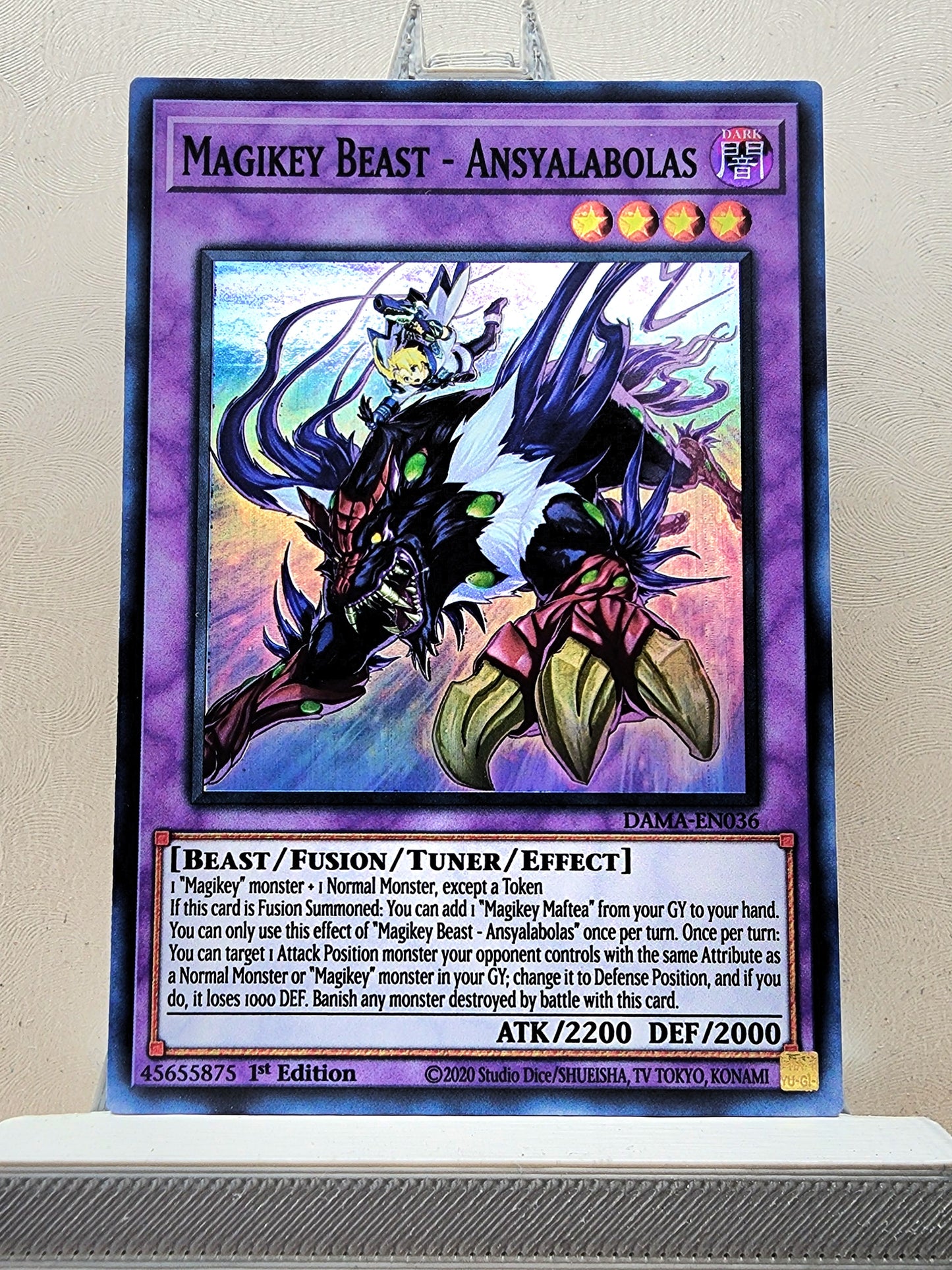 Yugioh! 1x Magikey Beast - Ansyalabolas (DAMA - Super Rare) 1st Edition