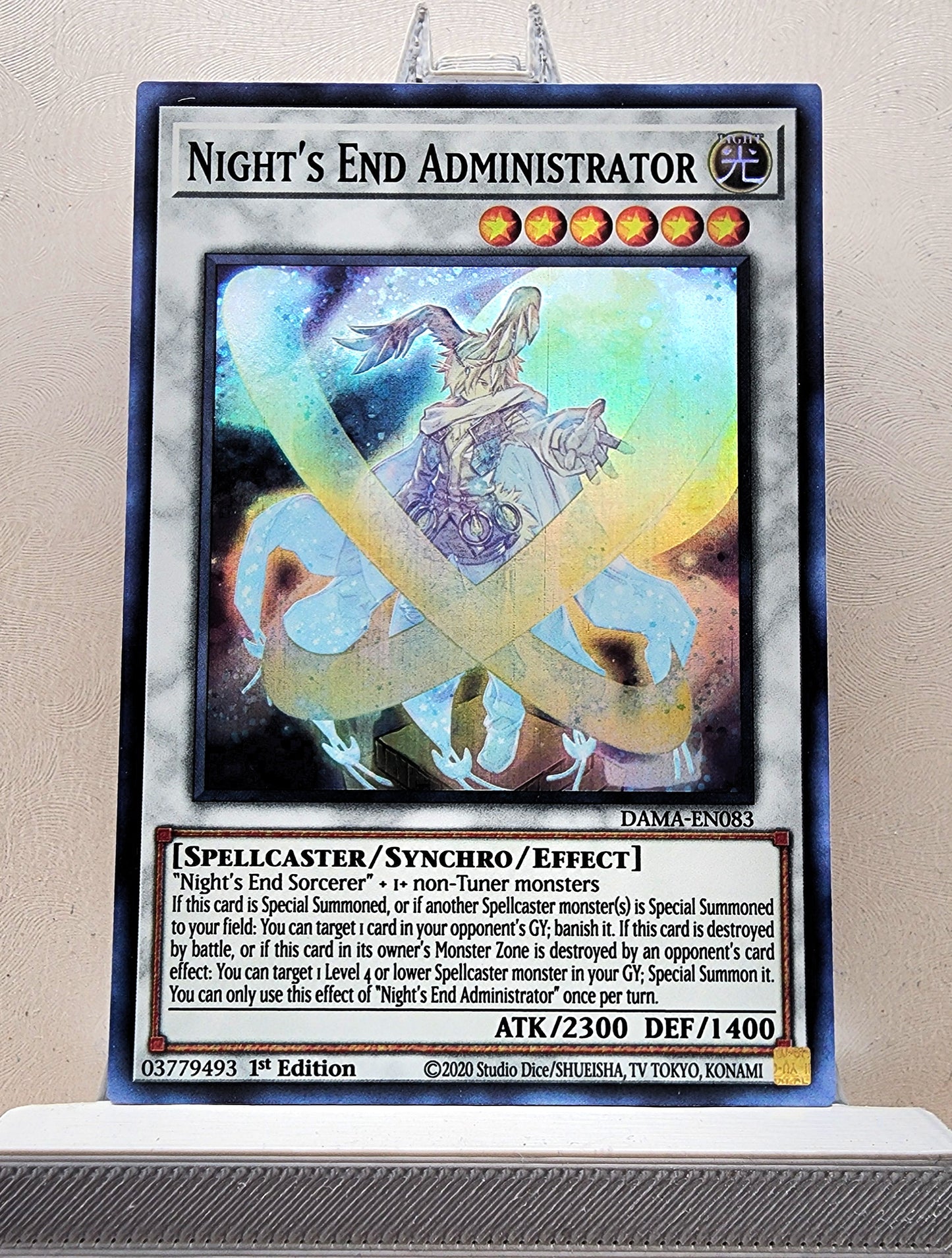 Yugioh! 1x Night's End Administrator (DAMA - Super Rare) 1st Edition