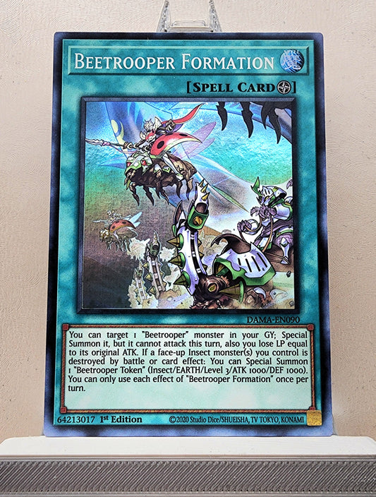 Yugioh! 1x Beetrooper Formation (DAMA - Super Rare) 1st Edition