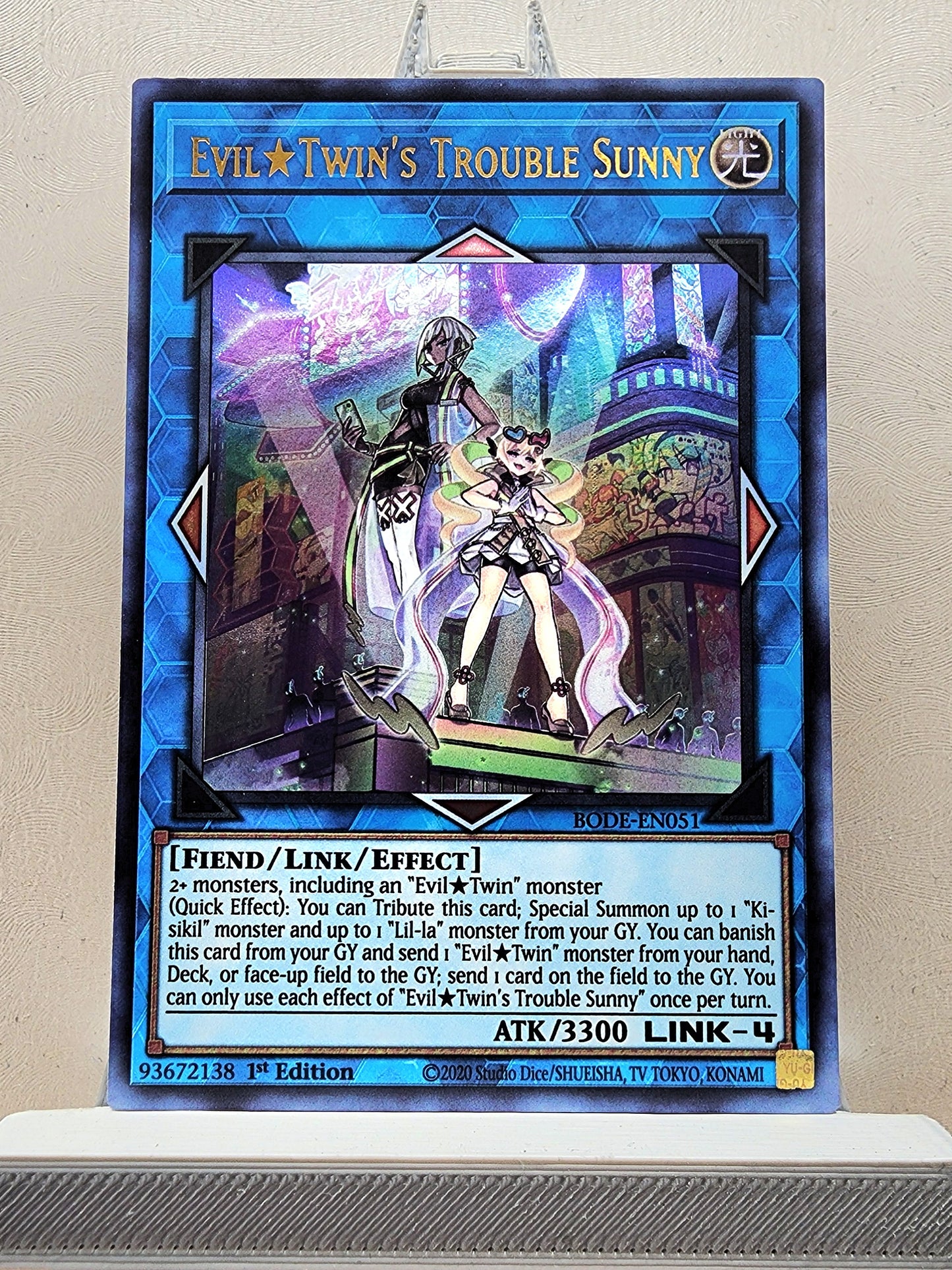 Yugioh! 1x Evil★Twin's Trouble Sunny (BODE - Ultra Rare) 1st Edition