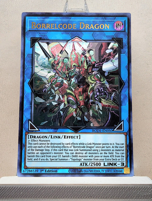 Yugioh! 1x Borrelcode Dragon (BODE - Ultra Rare) 1st Edition