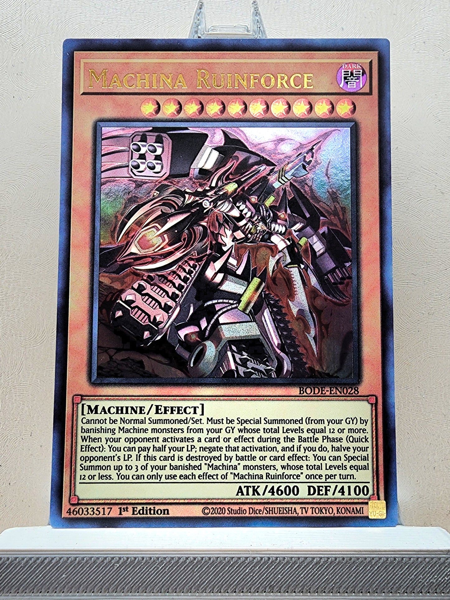 Yugioh! 1x Machina Ruinforce (BODE - Ultra Rare) 1st Edition