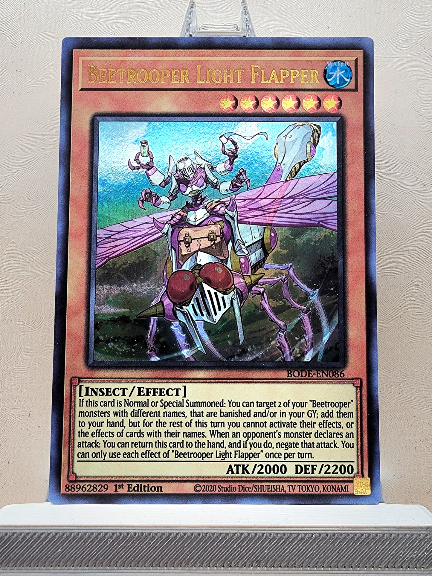 Yugioh! 1x Beetrooper Light Flapper (BODE - Ultra Rare) 1st Edition