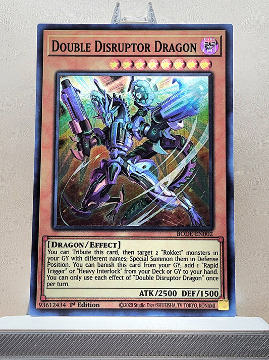 Yugioh! 1x Double Disruptor Dragon (BODE - Super Rare) 1st Edition