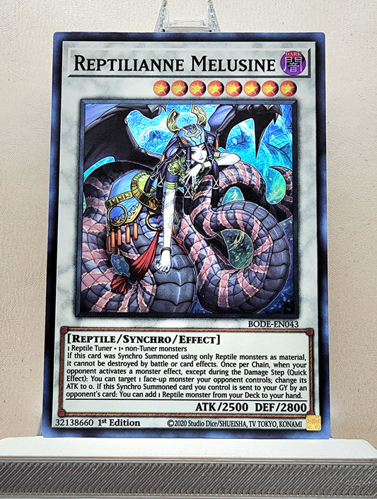 Yugioh! 1x Reptilianne Melusine (BODE - Super Rare) 1st Edition