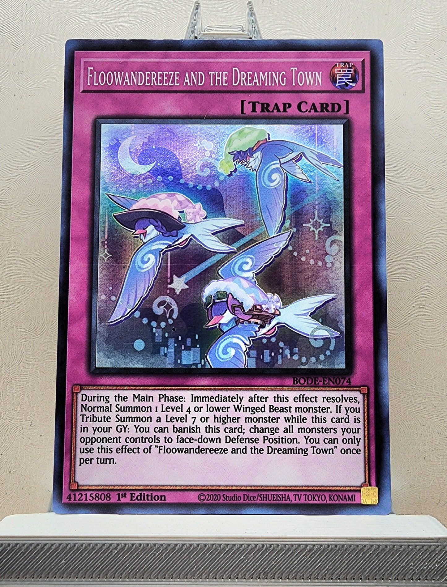 Yugioh! 1x Floowandereeze and the Dreaming Town (BODE - Super Rare) 1st Edition