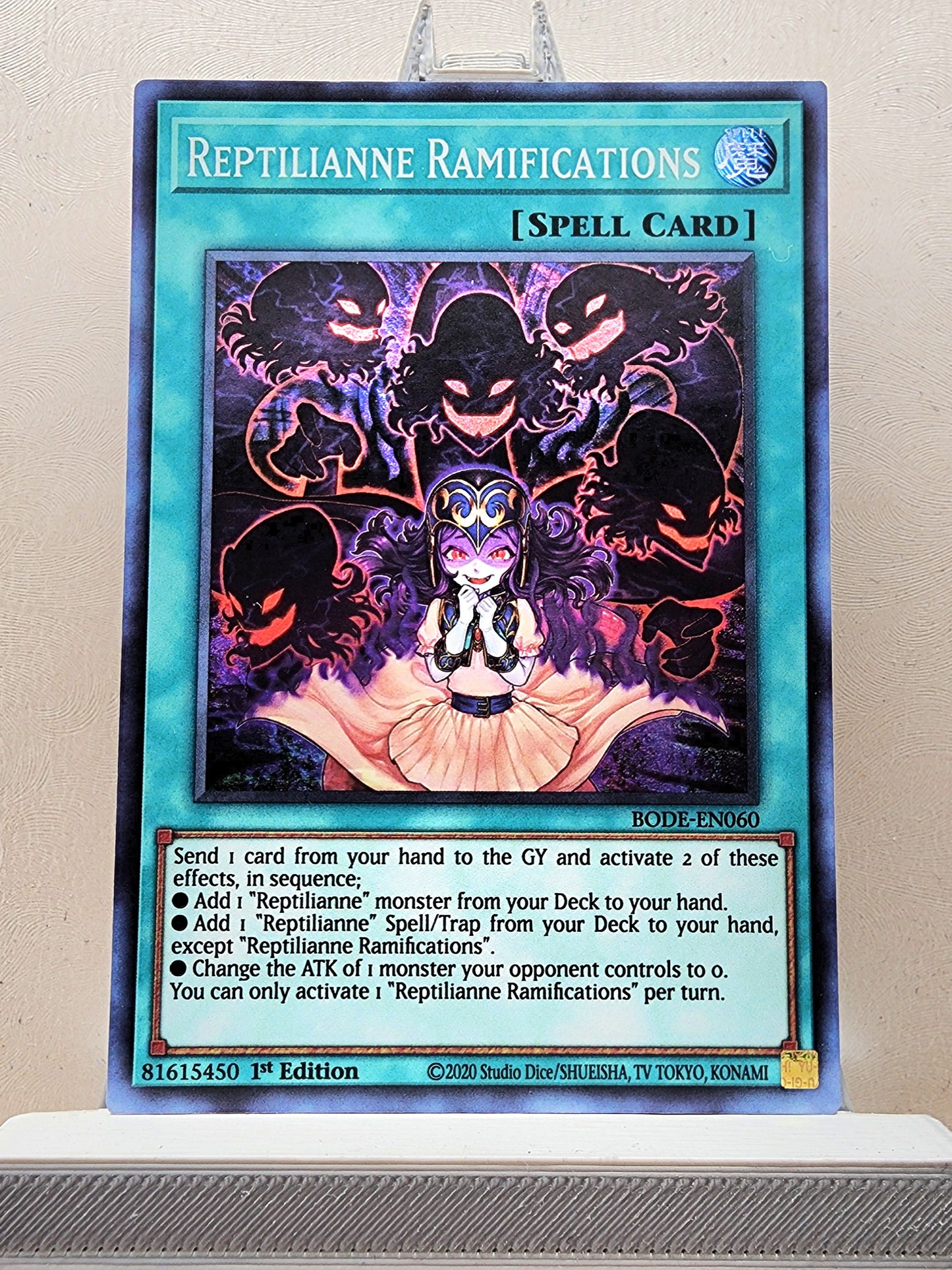 Yugioh! 1x Reptilianne Ramifications (BODE - Super Rare) 1st Edition