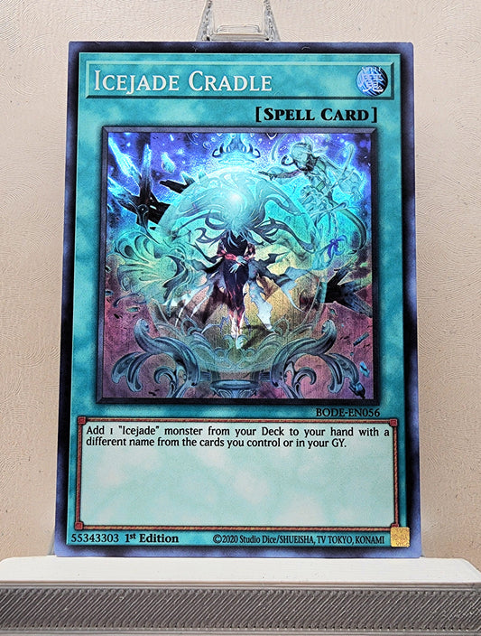 Yugioh! 1x Icejade Cradle (BODE - Super Rare) 1st Edition