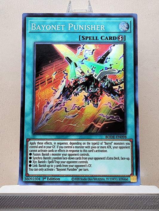 Yugioh! 1x Bayonet Punisher (BODE - Super Rare) 1st Edition