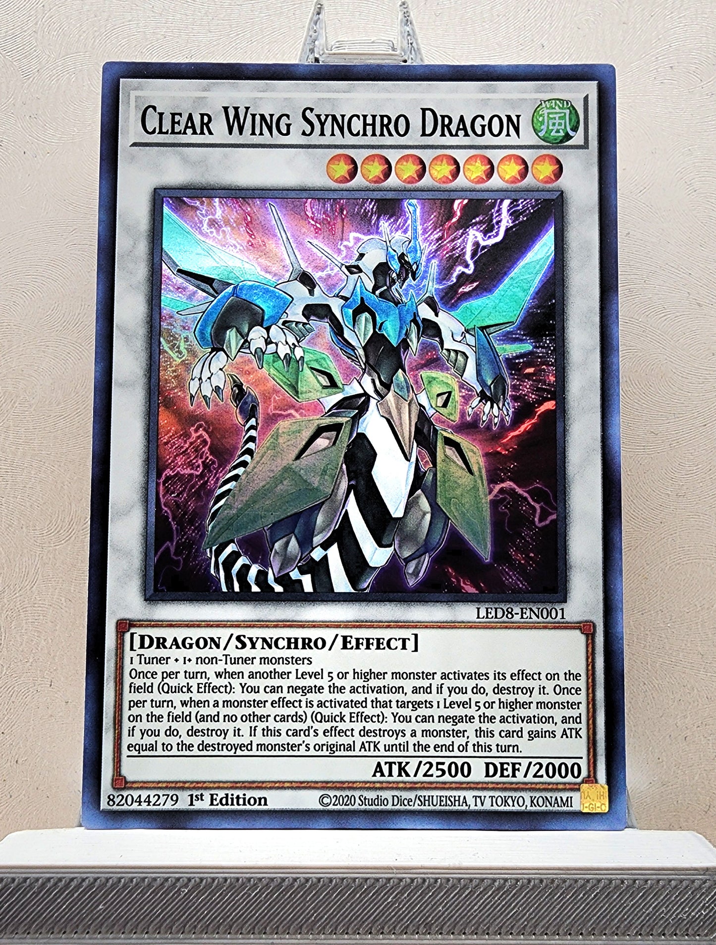 Yugioh! 1x Clear Wing Synchro Dragon (LED8 - Super Rare) 1st Edition