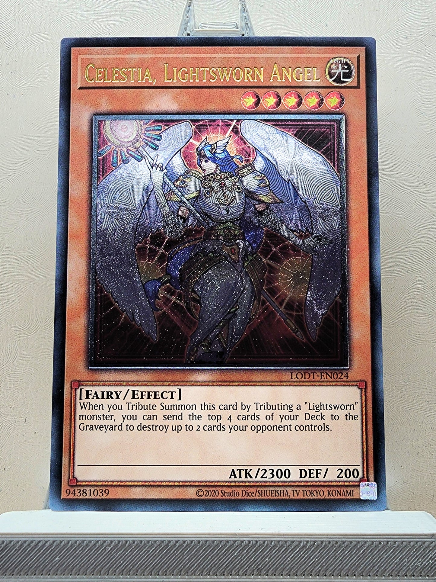 Yugioh! 1x Celestia, Lightsworn Angel (LODT - Ultimate Rare) Unli Edition