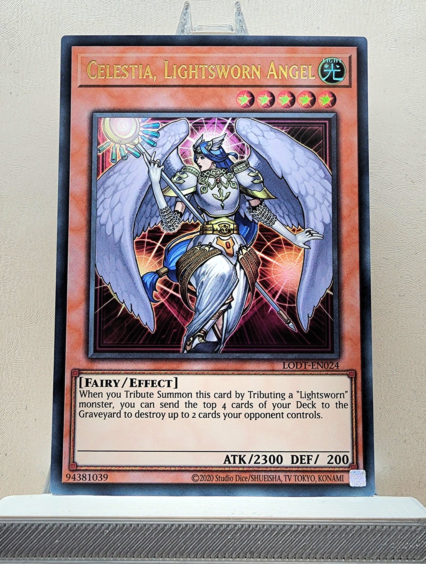 Yugioh! 1x Celestia, Lightsworn Angel (LODT - Ultra Rare) Unli Edition