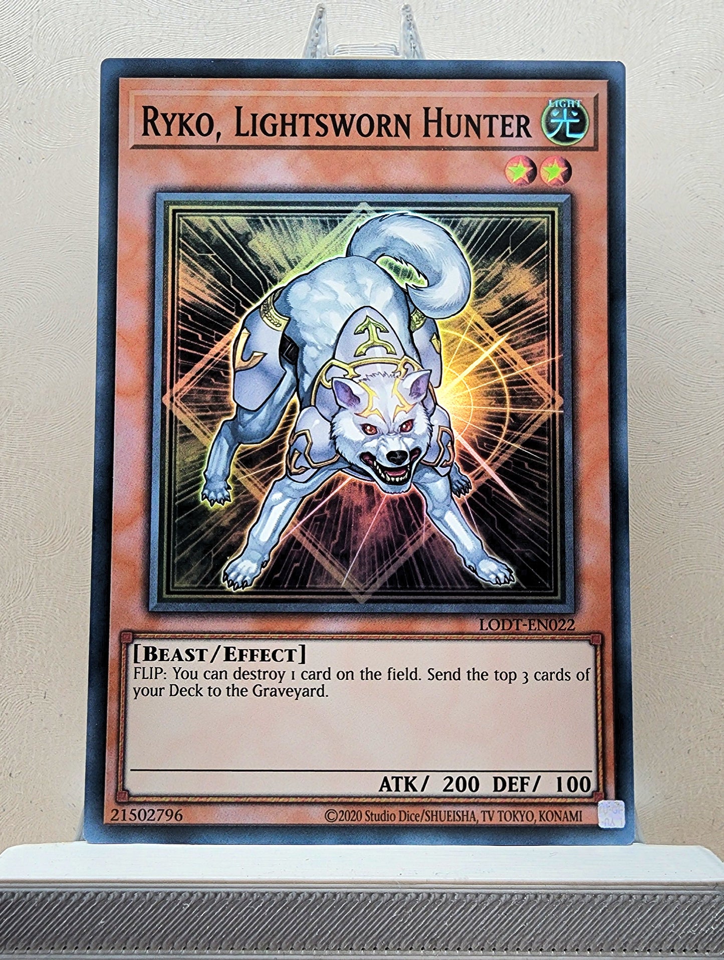 Yugioh! 1x Ryko, Lightsworn Hunter (LODT - Super Rare) Unli Edition