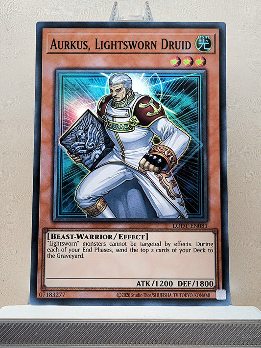 Yugioh! 1x Aurkus, Lightsworn Druid (LODT - Super Rare) Unli Edition