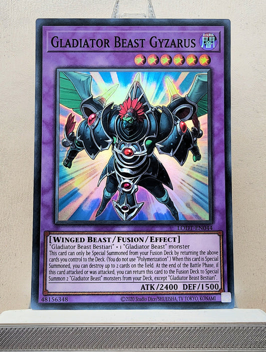 Yugioh! 1x Gladiator Beast Gyzarus (LODT - Super Rare) Unli Edition