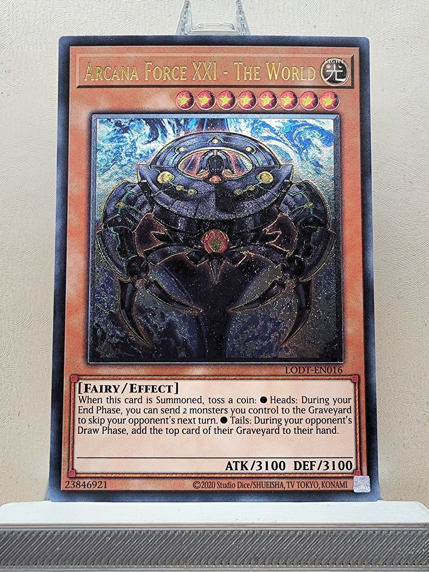 Yugioh! 1x Arcana Force XXI - The World (LODT - Ultimate Rare) Unli Edition