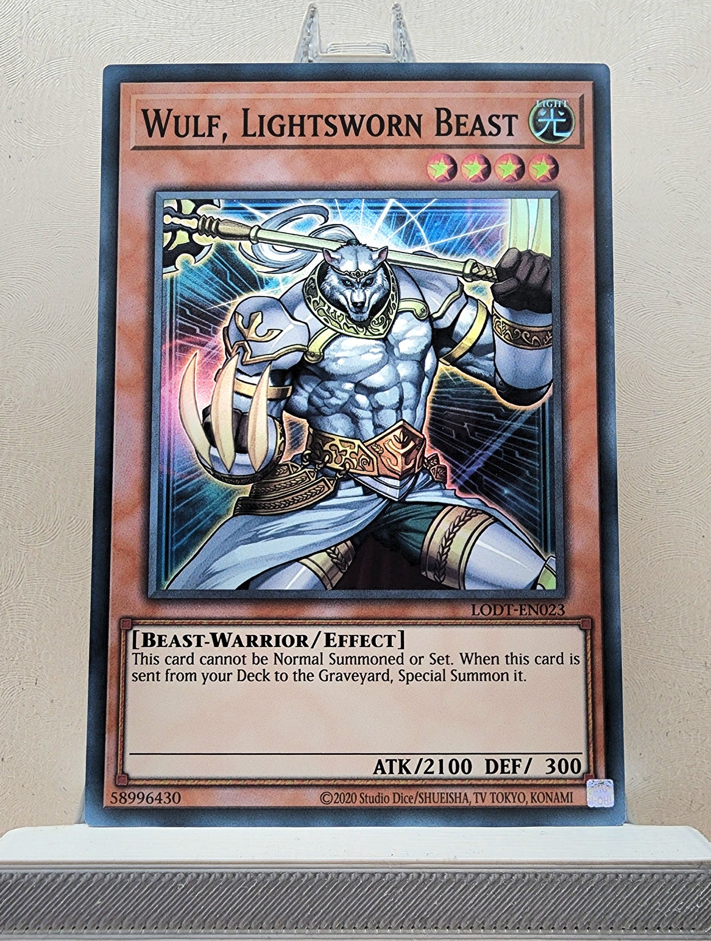 Yugioh! 1x Wulf, Lightsworn Beast (LODT - Super Rare) Unli Edition