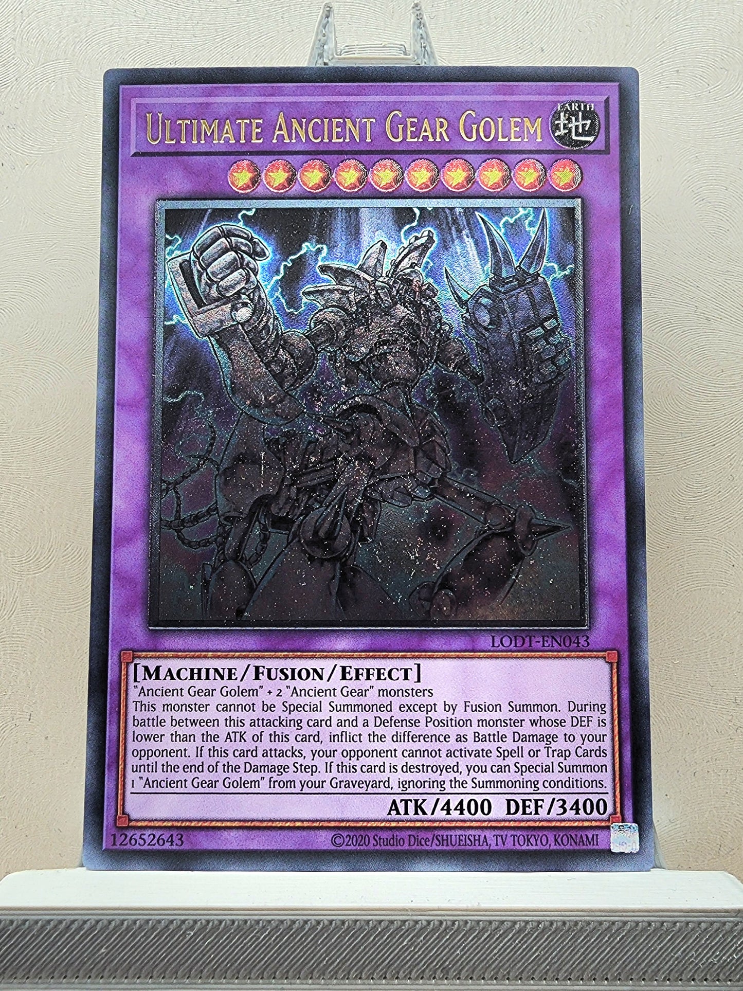 Yugioh! 1x Ultimate Ancient Gear Golem (LODT - Ultimate Rare) Unli Edition