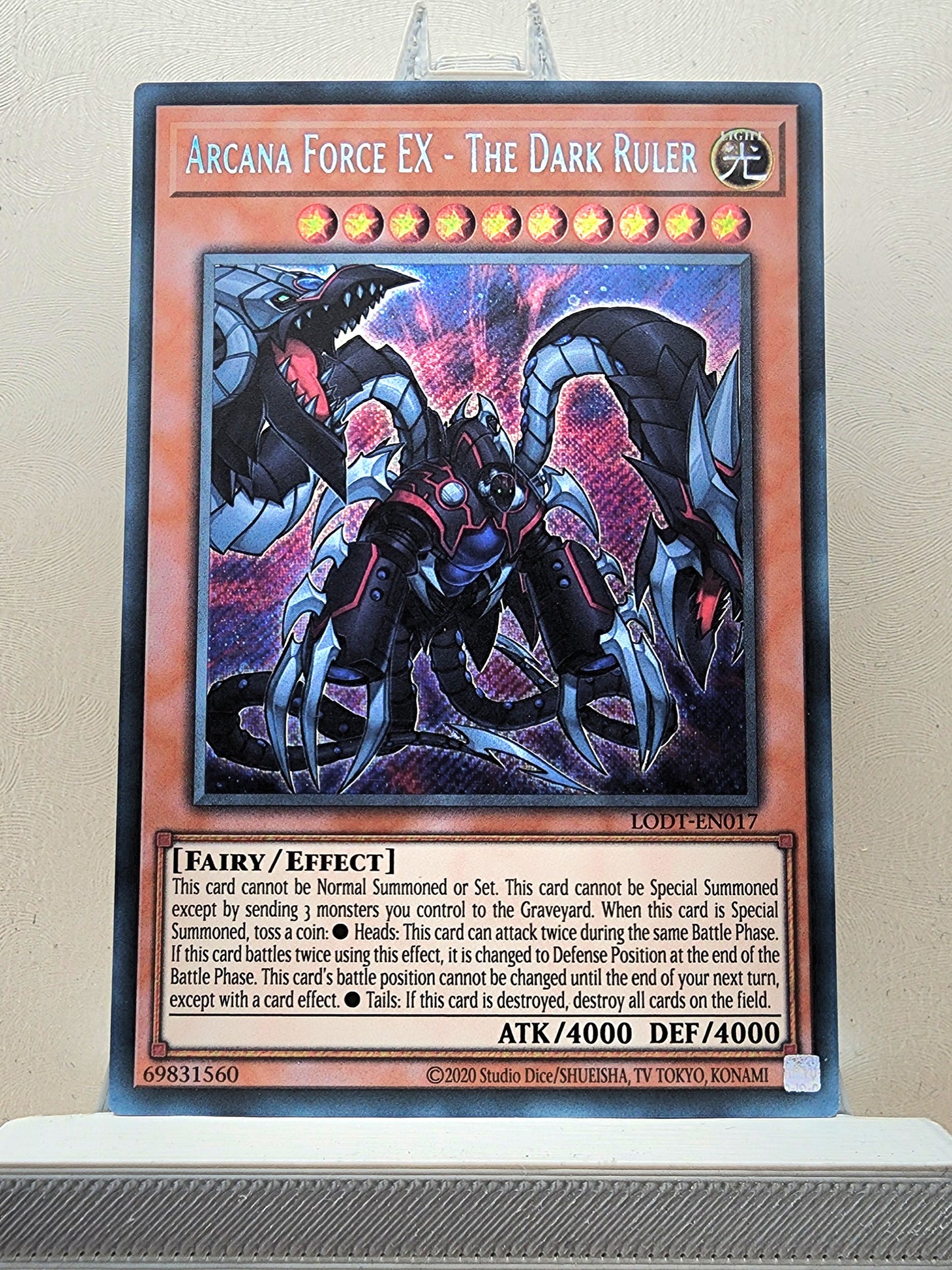 Yugioh! 1x Arcana Force EX - The Dark Ruler (LODT - Secret Rare) Unli Edition