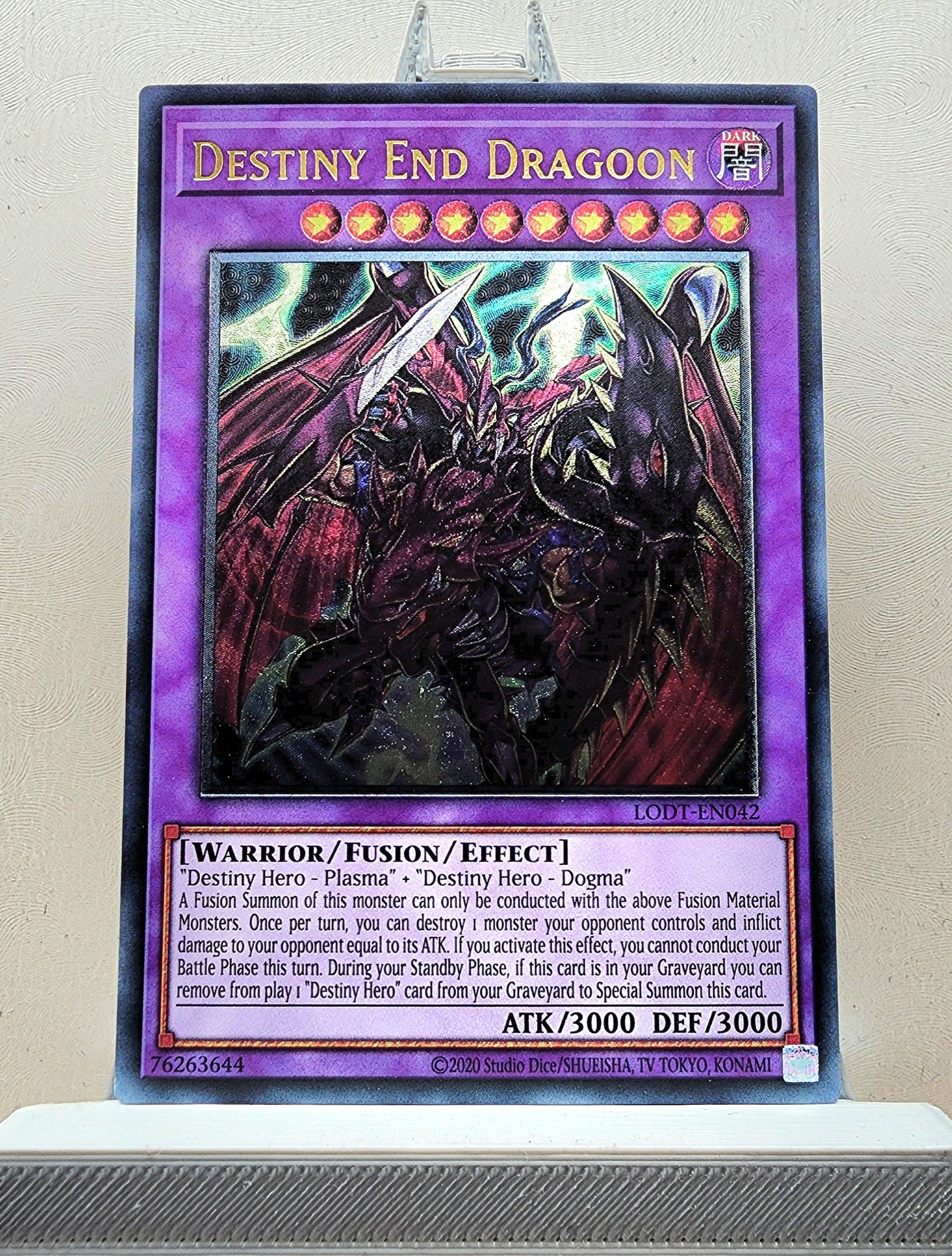 Yugioh! 1x Destiny End Dragoon (LODT - Ultimate Rare) Unli Edition