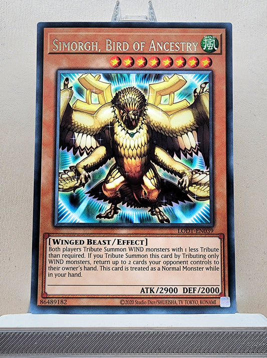 Yugioh! 1x Simorgh, Bird of Ancestry (LODT - Rare) Unli Edition