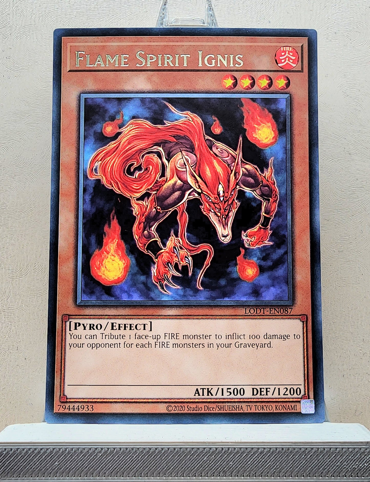 Yugioh! 1x Flame Spirit Ignis (LODT - Rare) Unli Edition