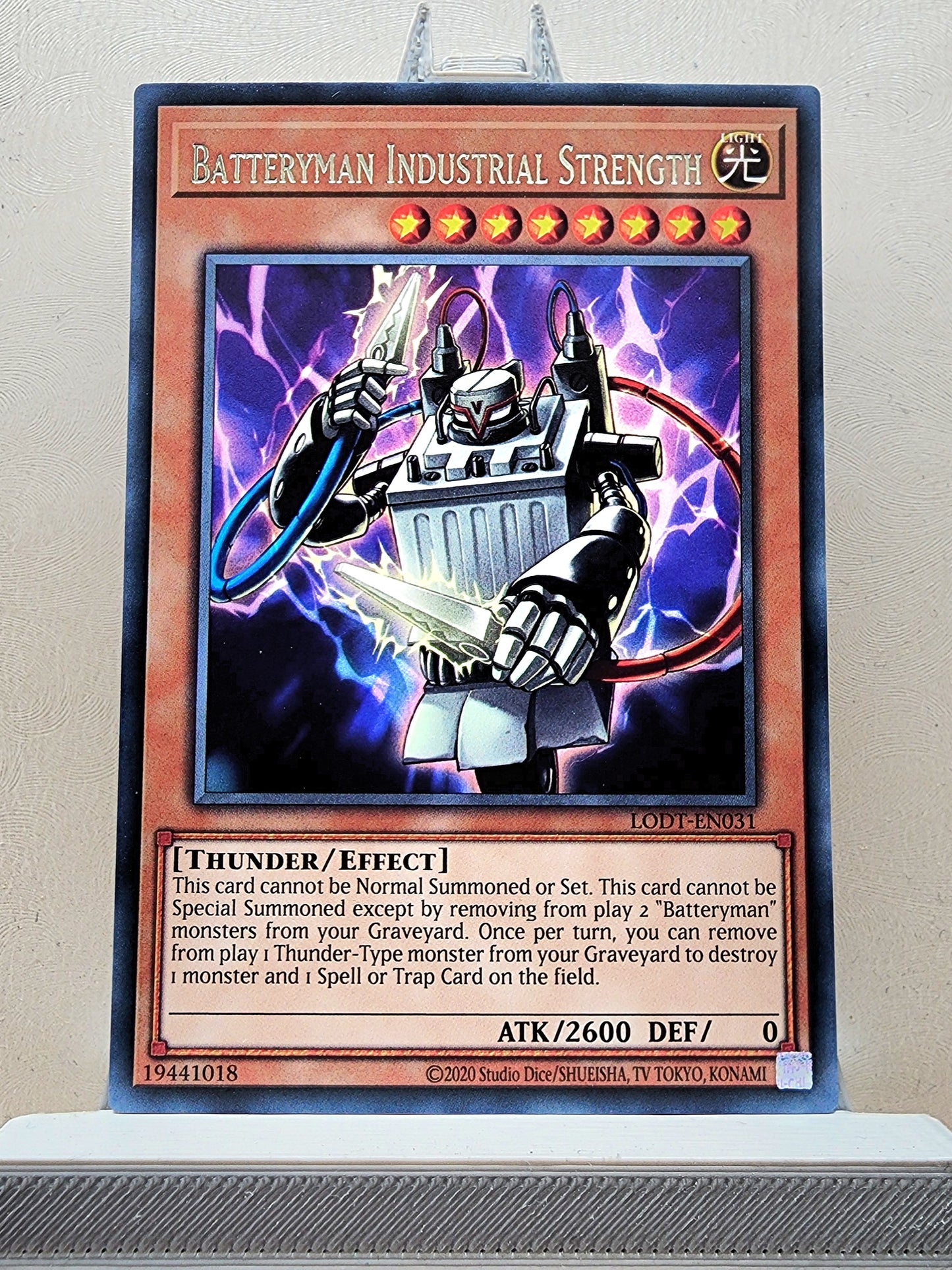 Yugioh! 1x Batteryman Industrial Strength (LODT - Rare) Unli Edition