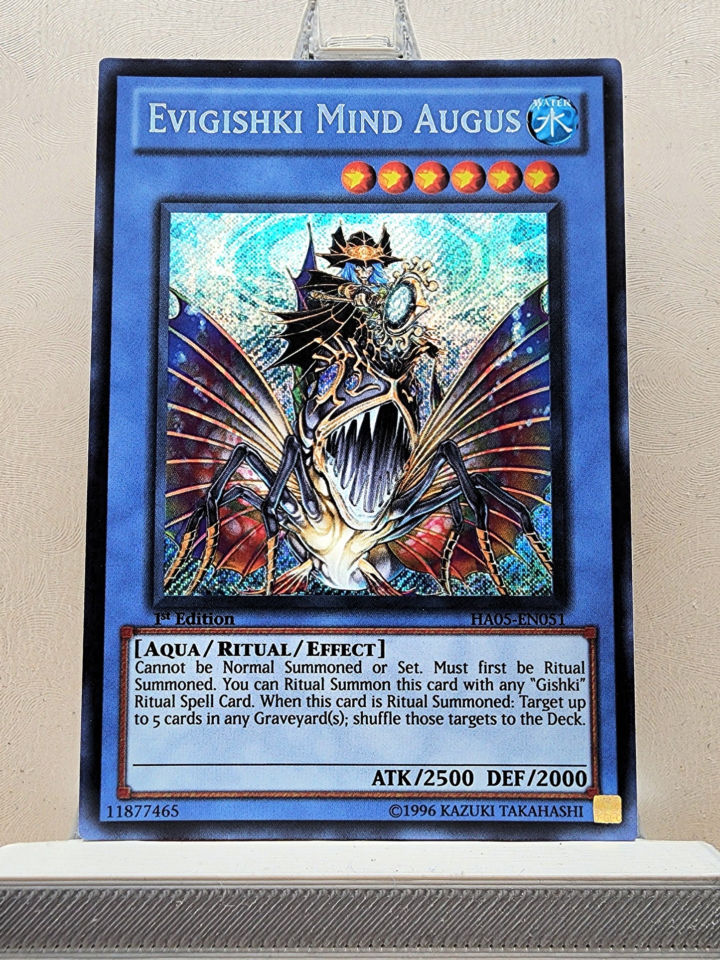 Yugioh! 1x Evigishki Mind Augus (HA05 - Secret Rare) 1st Edition