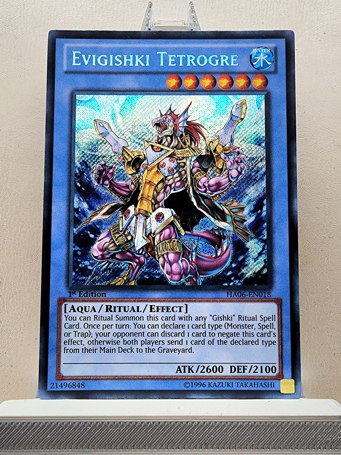 Yugioh! 1x Evigishki Tetrogre (HA06 - Secret Rare) 1st Edition