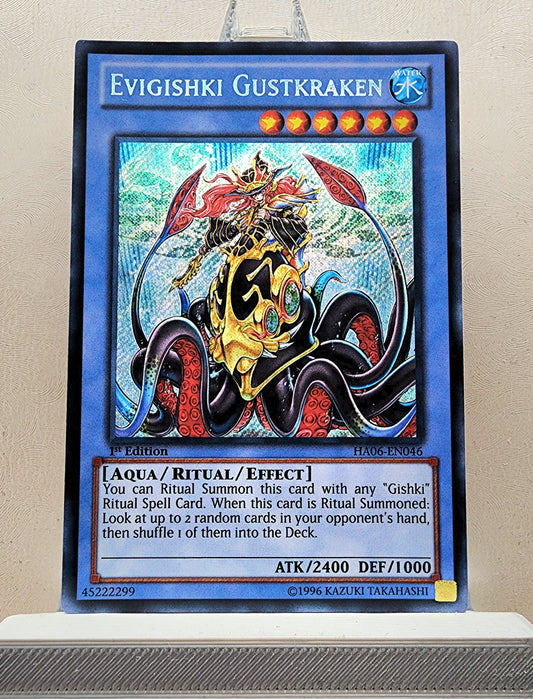 Yugioh! 1x Evigishki Gustkraken (HA06 - Secret Rare) 1st Edition