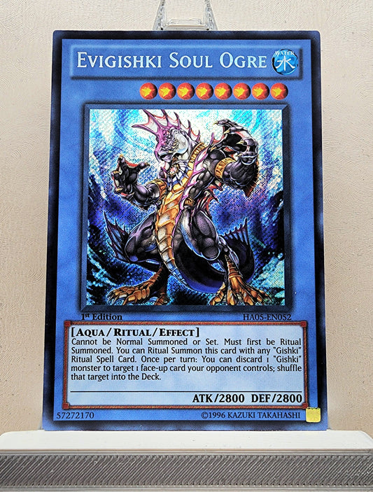 Yugioh! 1x Evigishki Soul Ogre (HA05 - Secret Rare) 1st Edition