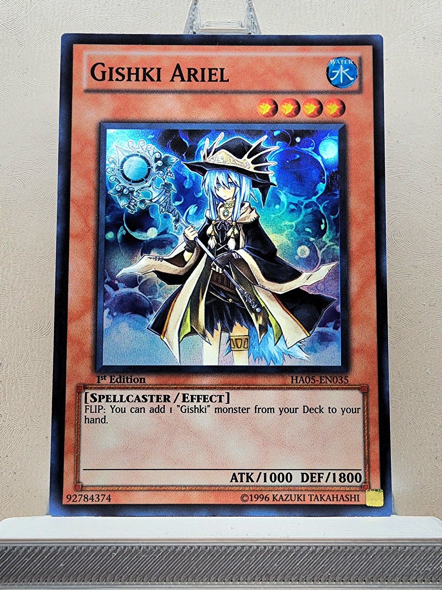 Yugioh! 1x Gishki Ariel (HA05 - Super Rare) 1st Edition